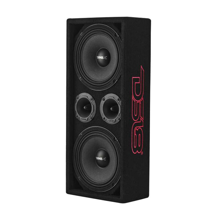 DS18 Ported Enclosure w/ PRO-X8M &amp; PRO-TWX2/FRP-1.2K4 (Not Incl)/Cable/Terminal Incl- Black Carpet
