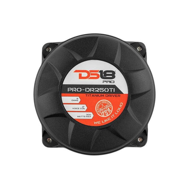 DS18 1in Drivers Twist-On Throat 200 Watts RMS 2in Titanium Vc 8 ohm