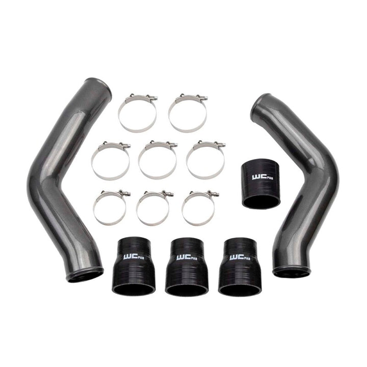 Wehrli 13-18 Cummins 6.7L 3.5in High Flow Intake Bundle Kit Stage 1 - Semi-Gloss Black