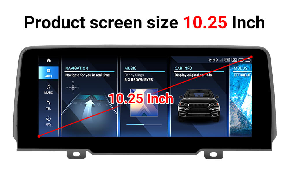 AuCar Android 13 10.25" Car Radio GPS Navigation For BMW X3/X4 G01/G02 2018-2020 Car Multimedia Stereo Player Car Video
