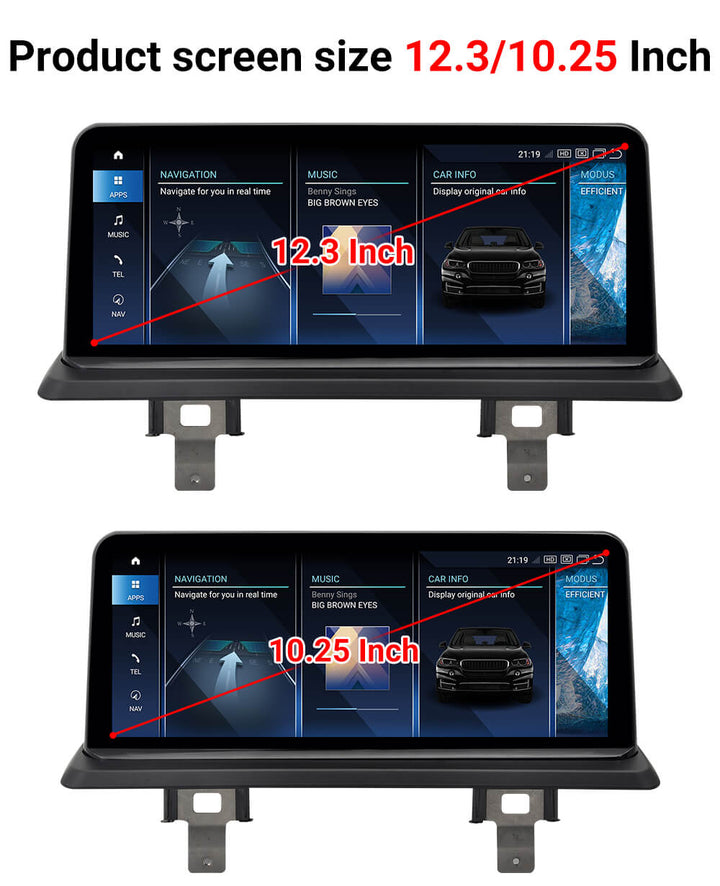 AuCar Android 13 12.3" Car Radio GPS Navigation For BMW 1 Series E81 E82 E87 E88 Car Multimedia Stereo Player Car Video