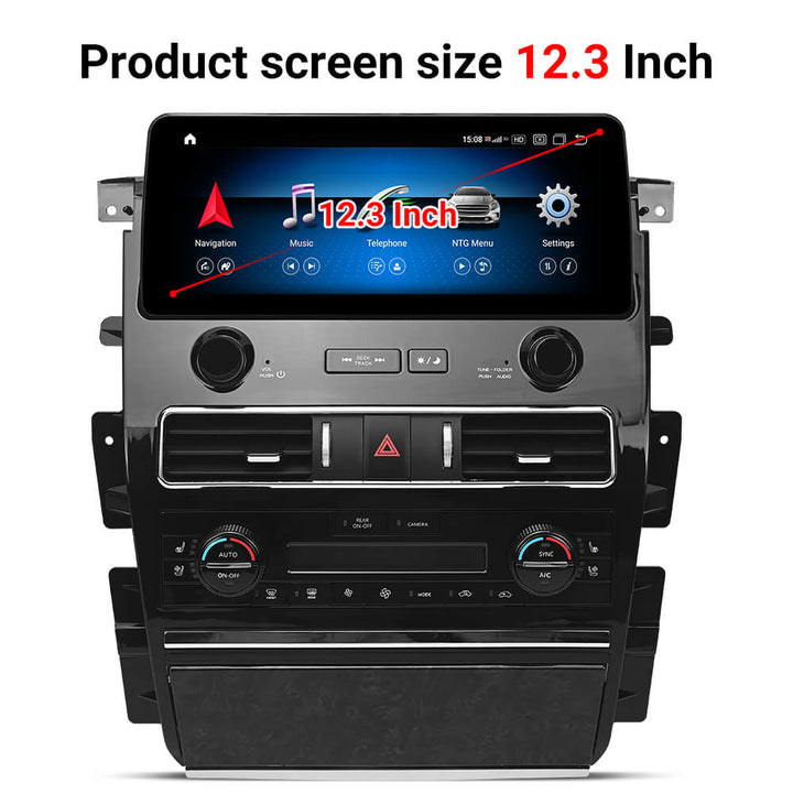 AuCar Android 10 12.3" Car Radio GPS Navigation For Infiniti QX80 QX56 Nissan Patrol Y62 2010-2022 Car Multimedia Stereo Player Car Video