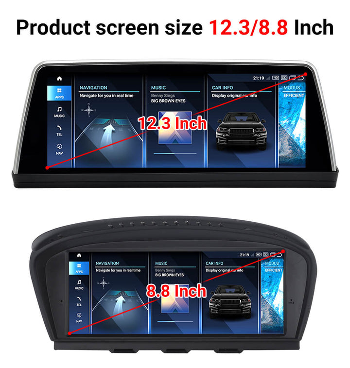 AuCar Android 13 12.3" Car Radio GPS Navigation For BMW 5 Series E60 Car Multimedia Stereo Player Car Video