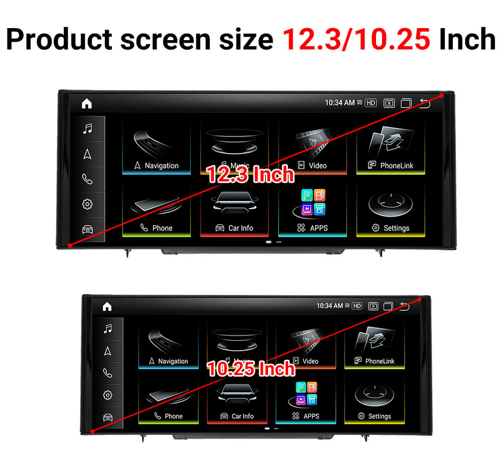 AuCar Android 13 12.3" Car Radio GPS Navigation For Audi A1 2012-2018 Car Multimedia Stereo Player Car Video