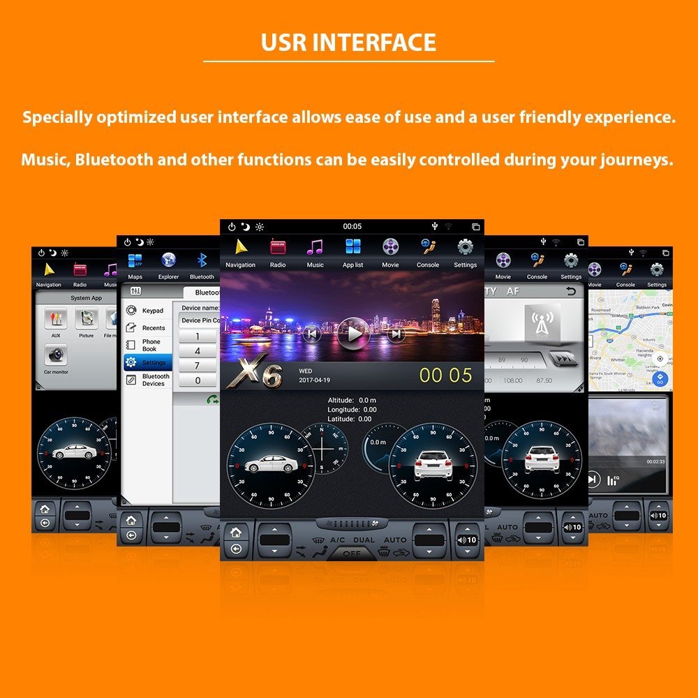 AuCAR Android Tesla style Car GPS Navigation For MITSUBISHI PAJERO V97 V93 Shogun Montero 2006+ headunit radio tape recorder