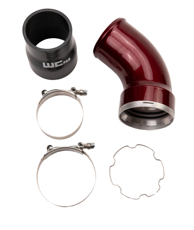 Wehrli 06-10 GM Duramax LBZ/LMM Intercooler Outlet Elbow Kit - Sparkle Granny Smith