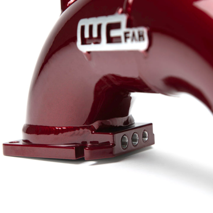 Wehrli 98.5-02 Cummins 5.9L 3.5in Intake Horn &amp; Driver Intercooler Pipe - WCFab Red