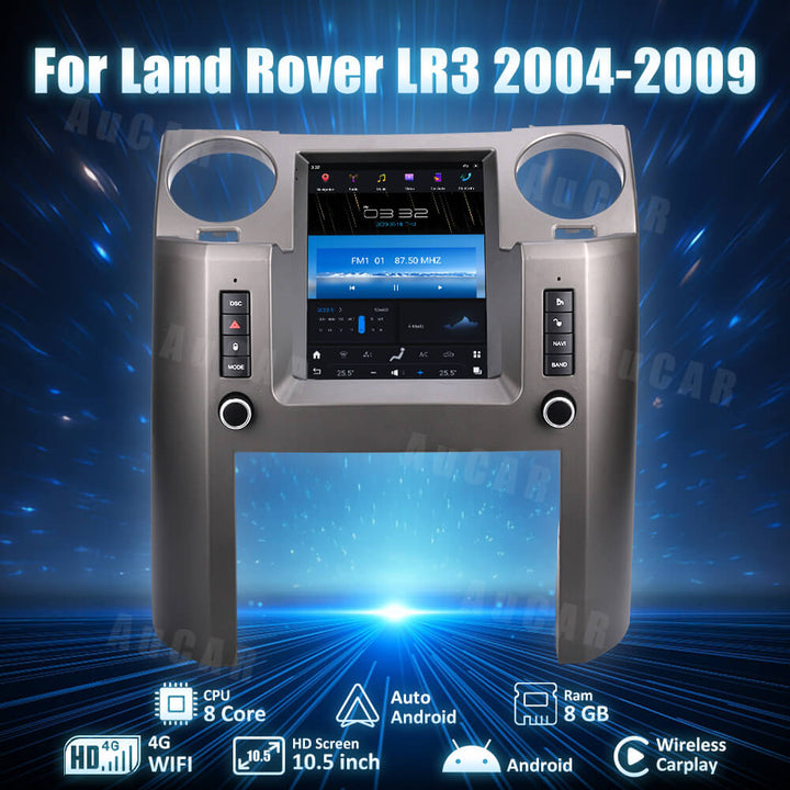 AUCAR Tesla Android 12 10" Car Radio GPS Navigation For Land Rover LR3 2004-2009 Car Multimedia Stereo Player Car Video