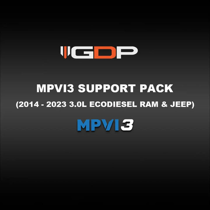 GDP MPVI3 Support Pack (14-23 Dodge 3.0L EcoDiesel 1500/Cherokee/Wrangler/Patriot/Gladiator) GDP Tune Files GDP 