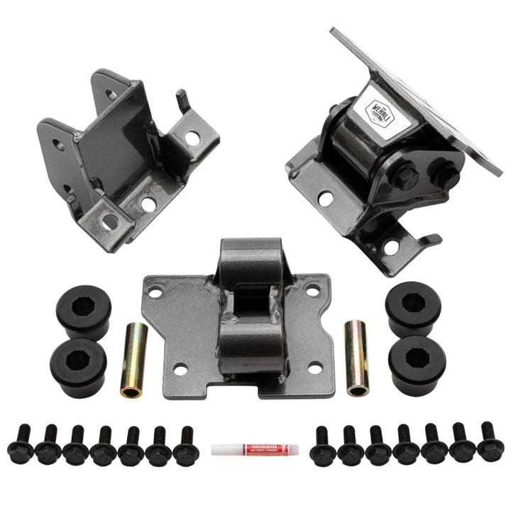 Wehrli 01-10 GM Duramax LB7/LLY/LBZ/LMM Heavy Duty Engine Mount - Flat Black