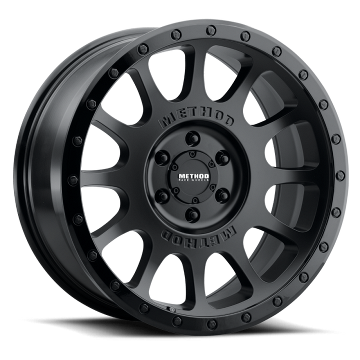 Method Wheels MR305 NV 18x9 +18mm Offset 6x135 94mm CB Matte Black - Gloss Black Lip