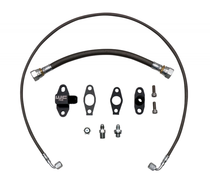Wehrli Duramax LLY/LBZ/LMM/LML S300 Single Turbo Oil Line Kit