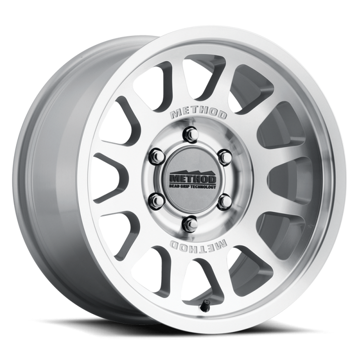 Method MR703 Bead Grip 18x9 12mm Offset 6x5.5 106.25mm CB - Machined Clear Coat
