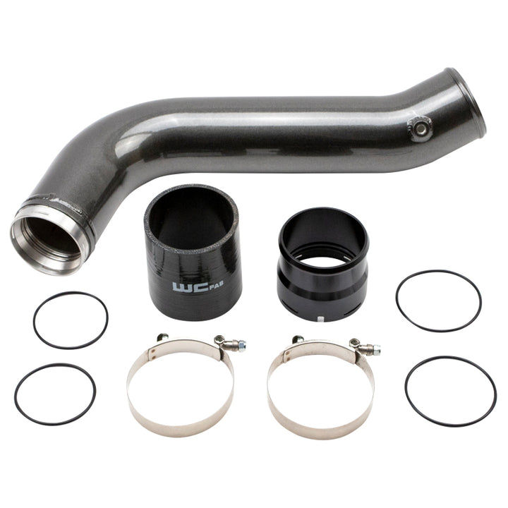 Wehrli 20-26 GM Duramax L5P Passenger Side 3.5in Intercooler Pipe - Bengal Grey