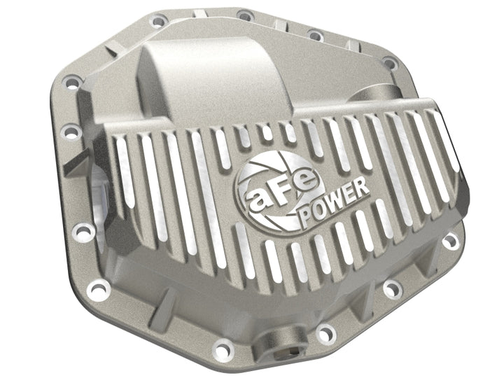 aFe POWER Street Series Front Diff Cover Raw w/ Machined Fins Ford F-250/350 23-26(Dana M235)