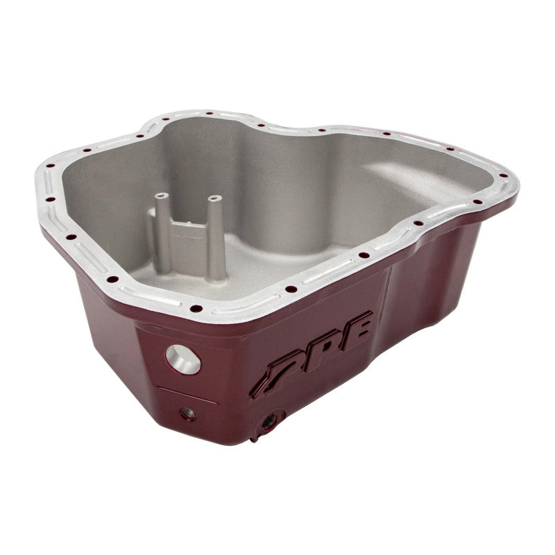 Wehrli 11-16 GM Duramax WCFab X PPE High Capacity Aluminum Oil Pan - Fine Texture Black