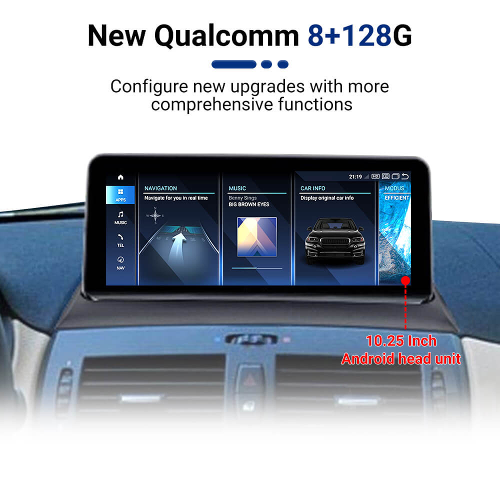 AuCar Android 13 10.25" Car Radio GPS Navigation For BMW X3 E83 2004-2010 Car Multimedia Stereo Player Car Video