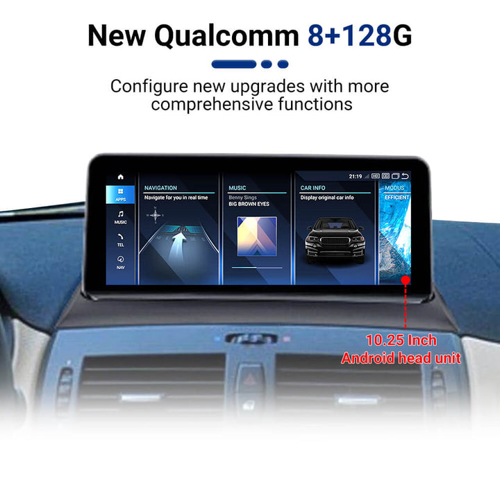 AuCar Android 13 10.25" Car Radio GPS Navigation For BMW X3 E83 2004-2010 Car Multimedia Stereo Player Car Video