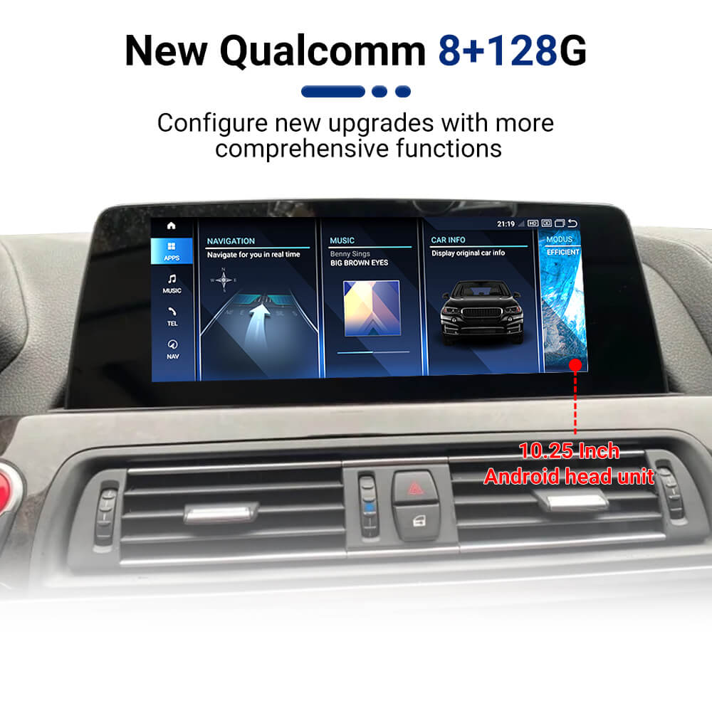 AuCar Android 13 10.25" Car Radio GPS Navigation For BMW 6 Series F06 F12 F13 2010-2017 Car Multimedia Stereo Player Car Video