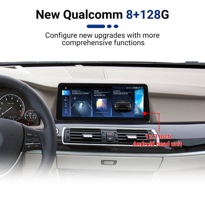 AuCar Android 13 Car Radio GPS Navigation For BMW 5 Series F07 GT 2011-2017 Car Multimedia Stereo Player Car Video