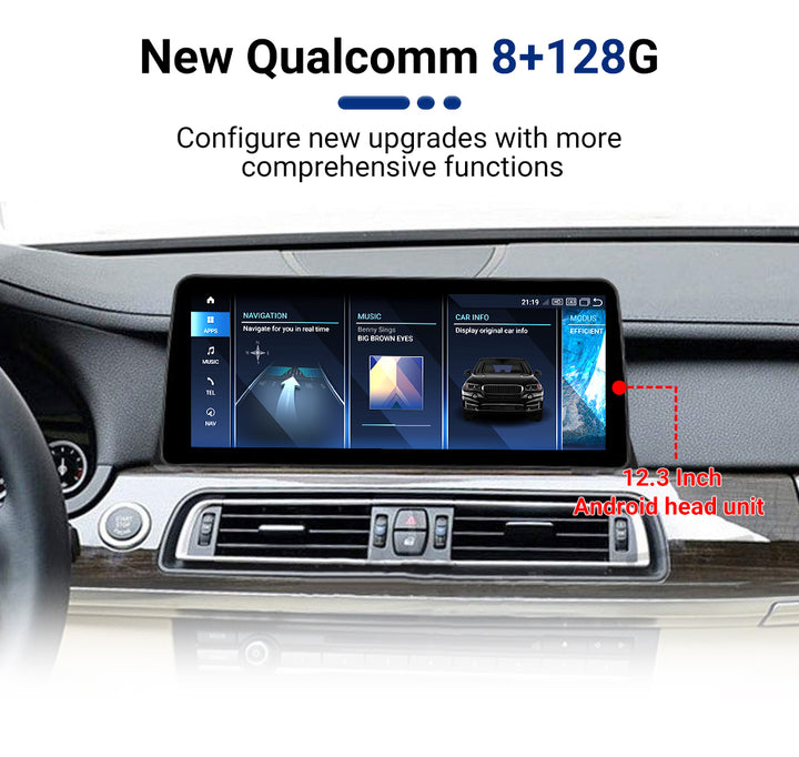 AuCar Android 13 Car Radio GPS Navigation For BMW 5 Series F11 F12 F13 Car Multimedia Stereo Player Car Video