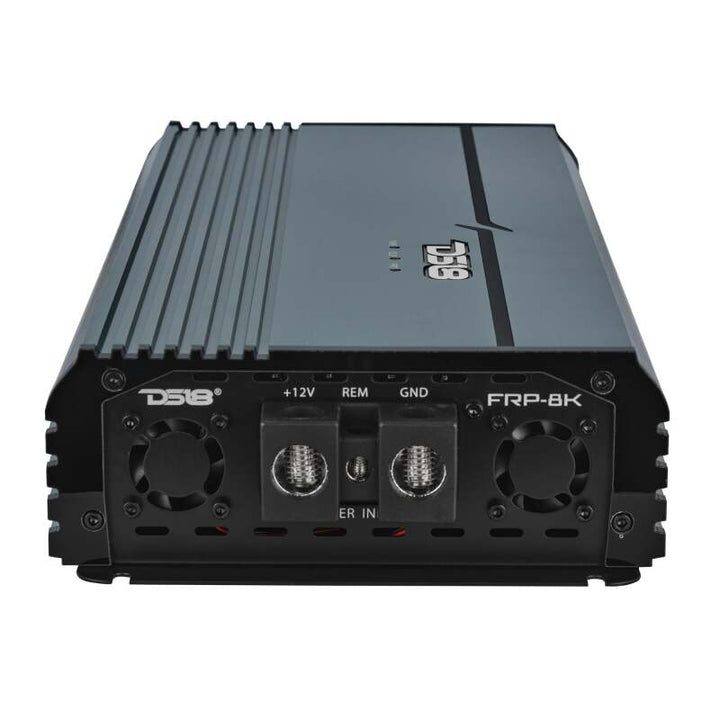 DS18 1-Channel Class D Full-Range Monoblock 8000 Watts RMS at1 ohm DPIV1/0 Terminals Incl Titanium
