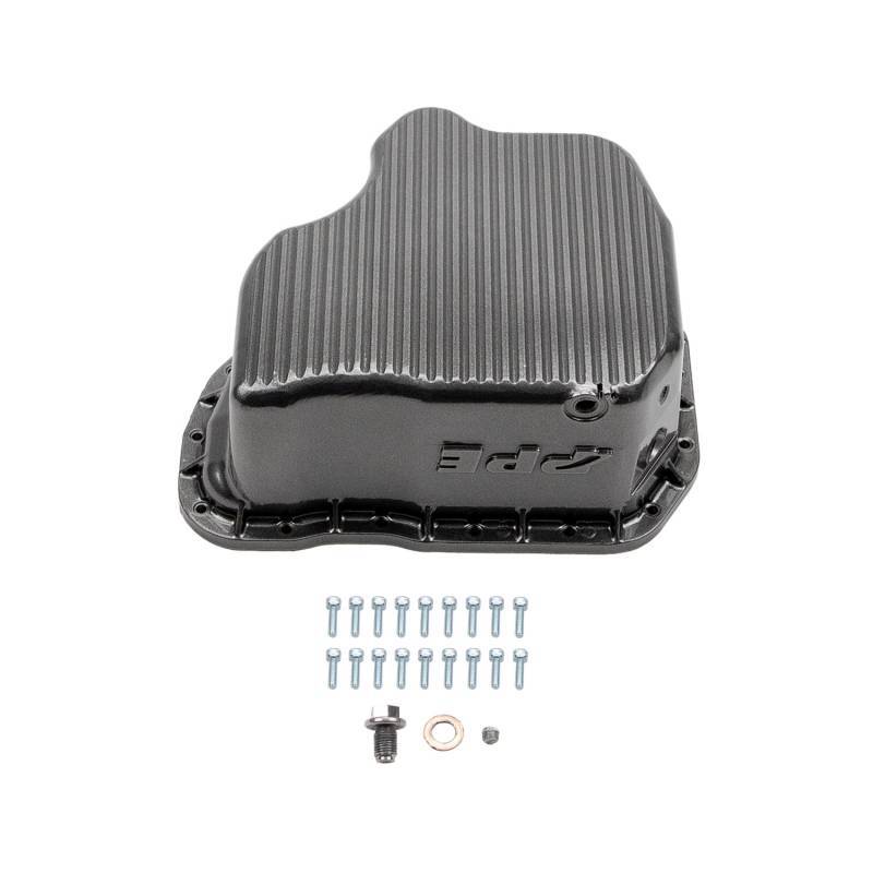 Wehrli 01-10 GM Duramax WCFab X PPE High Capacity Aluminum Oil Pan - Semi-Gloss Black