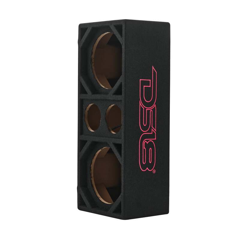 DS18 Ported Enclosure w/ 2x 8in Mids &amp; 2x 3.6in (Not Included)- Black Carpet