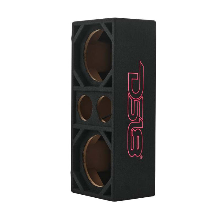 DS18 Ported Enclosure w/ 2x 8in Mids &amp; 2x 3.6in (Not Included)- Black Carpet