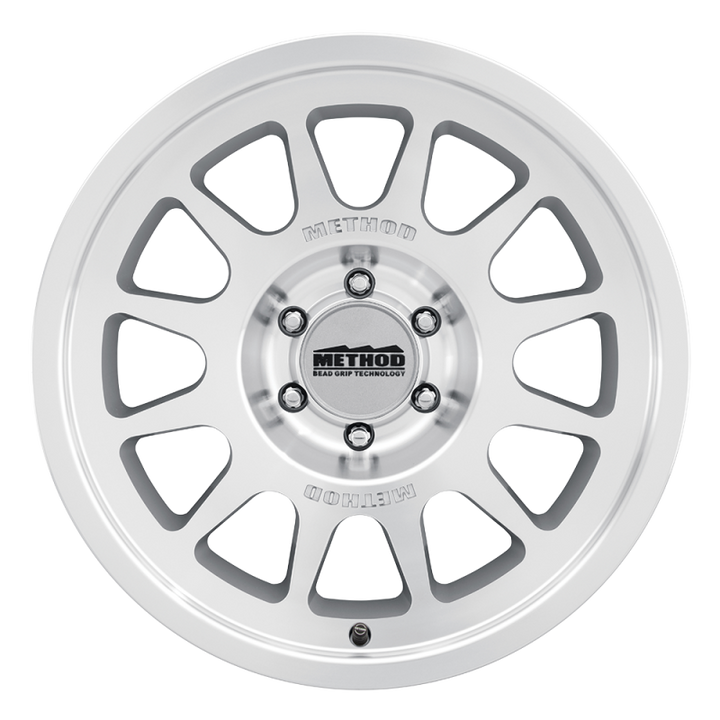 Method MR703 Bead Grip 20x9 -12mm Offset 5x5 71.5mm CB - Machined Clear Coat