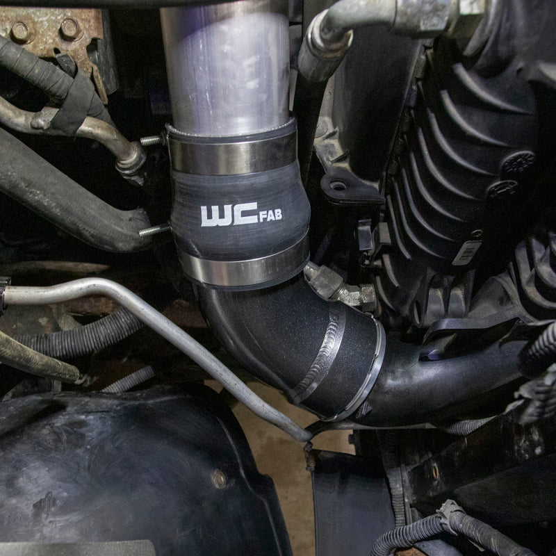 Wehrli 06-10 GM Duramax LBZ/LMM Intercooler Outlet Elbow Kit - Brizzle Blue