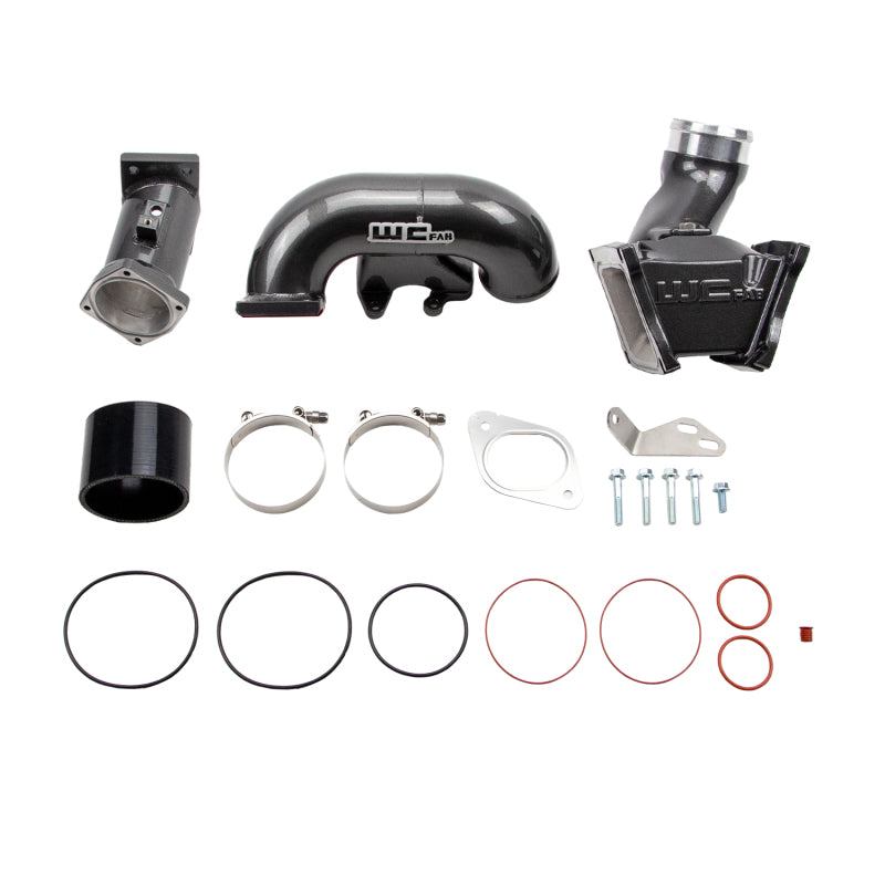 Wehrli 07.5-10 GM Duramax LMM 3in Y-Bridge Kit - Bengal Silver
