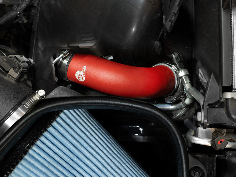 aFe BladeRunner 3in &amp; 3-1/2in AL Hot and Cold Charge Pipe Kit Red RAM Diesel Trucks 25-26 L6-6.7L