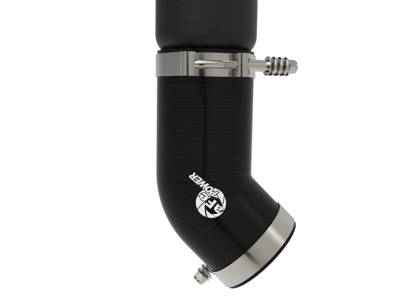 aFe BladeRunner 3in &amp; 3-1/2in AL Hot and Cold Charge Pipe Kit Black RAM Diesel Trucks 25-26 L6-6.7L