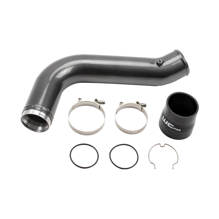Wehrli 17-19 GM Duramax L5P Passenger Side 3.5in Intercooler Pipe - Sparkle Copper