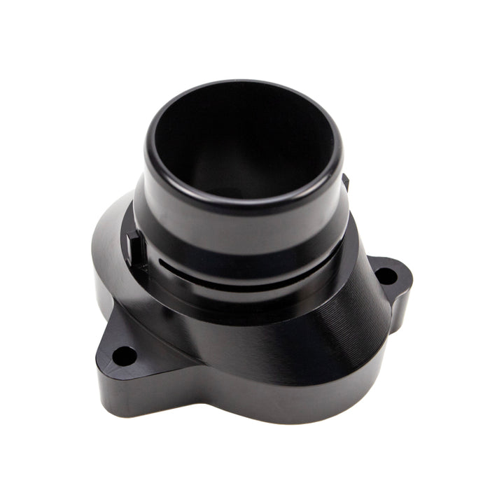 Wehrli 11-25 Ford Power Stroke 6.7L Billet Aluminum Thermostat Housing - Black Anodized