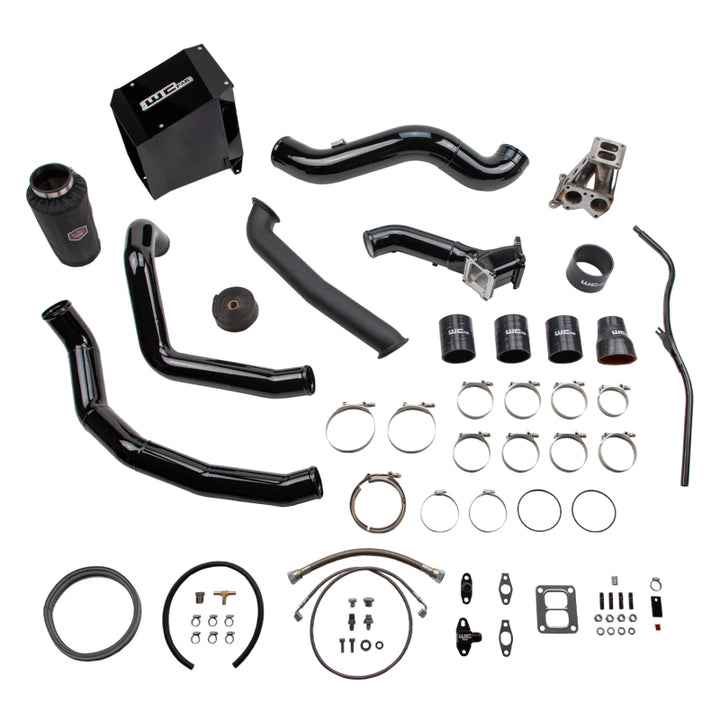 Wehrli 01-04 GM Duramax LB7 S300 Single Turbo Install Kit - Brizzle Blue