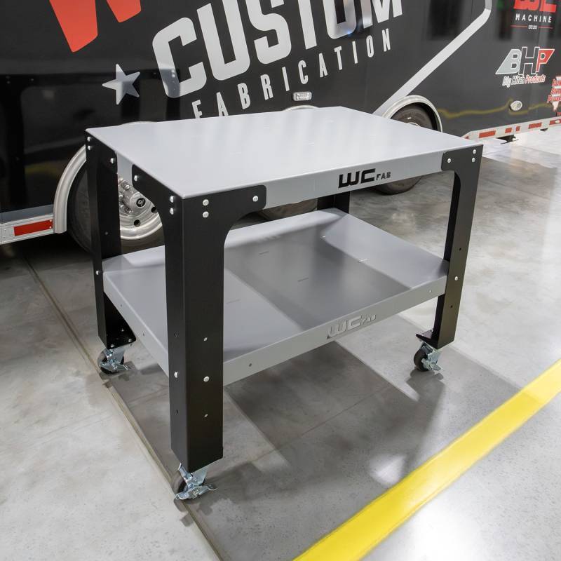 Wehrli Modular Steel Work Bench Top/Shelf Kit - 32in x 48in x .120in Thick (Grey &amp; Raw Steel)