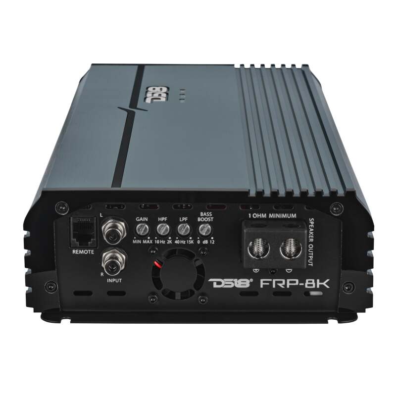 DS18 1-Channel Class D Full-Range Monoblock 8000 Watts RMS at1 ohm DPIV1/0 Terminals Incl Titanium