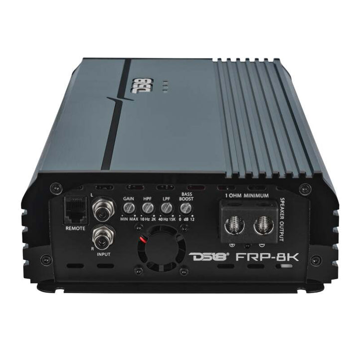 DS18 1-Channel Class D Full-Range Monoblock 8000 Watts RMS at1 ohm DPIV1/0 Terminals Incl Titanium