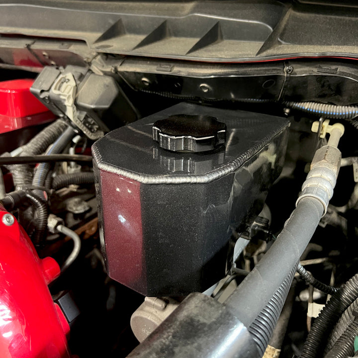 Wehrli 06-25 Cummins 5.9L/6.7L Brake Reservoir Cover - Cat Yellow