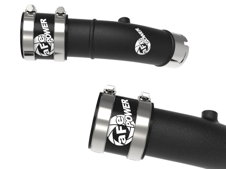 aFe BladeRunner 2-1/4in &amp; 3in Aluminum Hot and Cold Charge Pipe Kit Black RAM 1500 RHO 25-27 L6-3.0L