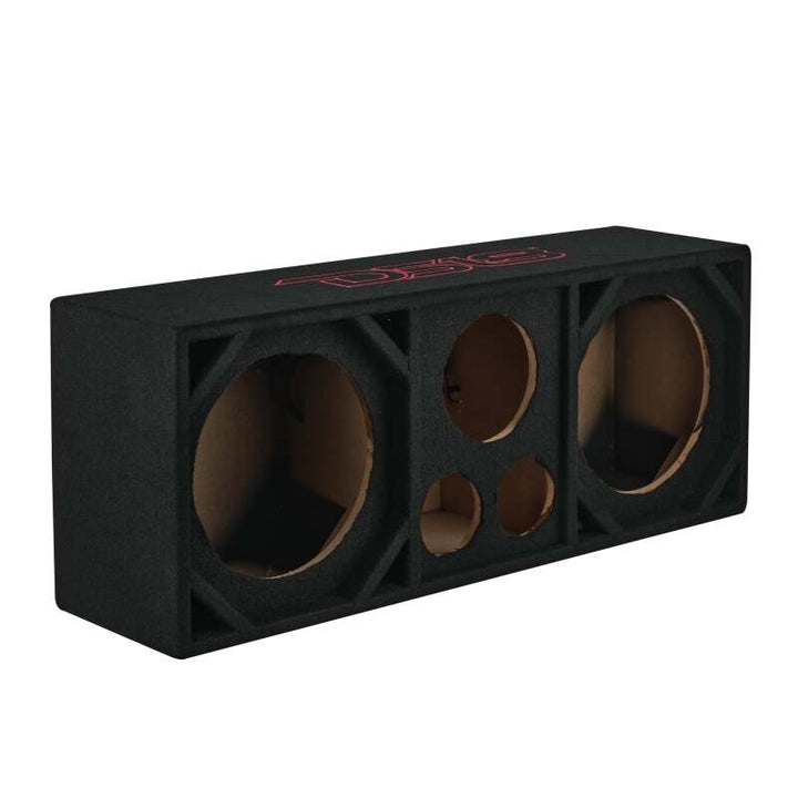 DS18 Ported Enclosure 2x 10in Mids 2x 3.6in Tweeters &amp; 1 x 5.7in Horn Diffuser -Black Carpet