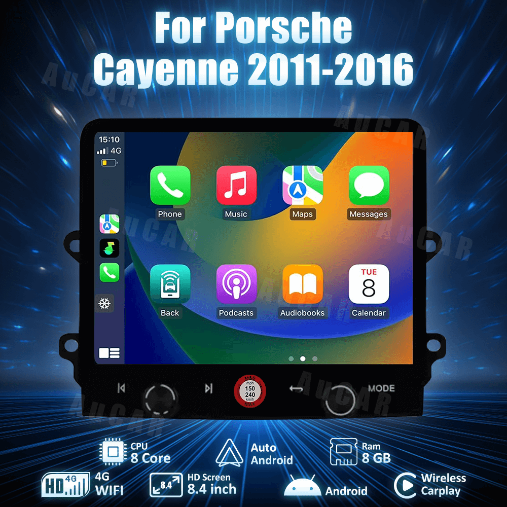 AuCAR Android 10 Head Unit Car Video For Porsche Cayman 2011-2016 Car Multimedia Player GPS Navi Audio Radio Stereo Head Unit Car Video