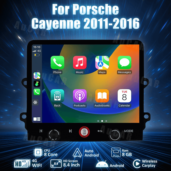 AuCAR Android 10 Head Unit Car Video For Porsche Cayman 2011-2016 Car Multimedia Player GPS Navi Audio Radio Stereo Head Unit Car Video