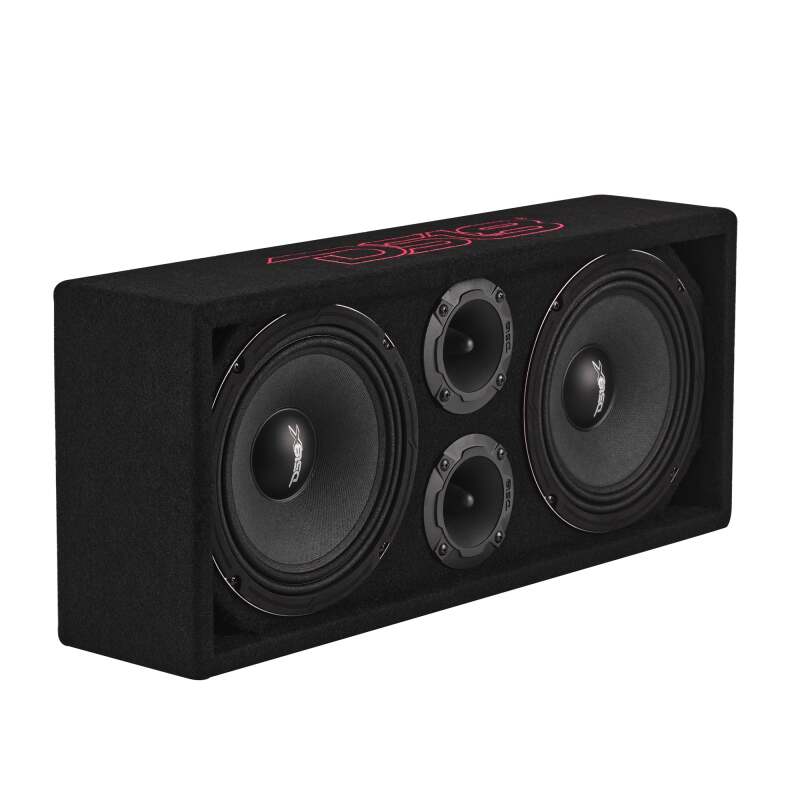 DS18 Ported Enclosure w/ PRO-X8M &amp; PRO-TWX2/FRP-1.2K4 (Not Incl)/Cable/Terminal Incl- Black Carpet