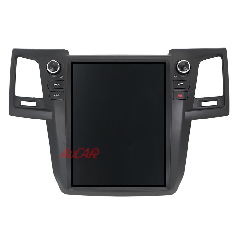 AuCAR Android 11.0 Tesla Style 12.1" car radio GPS Navigation for Toyota Fortuner 2013 2014 2015 autoradio 1 din multimedi Stereo