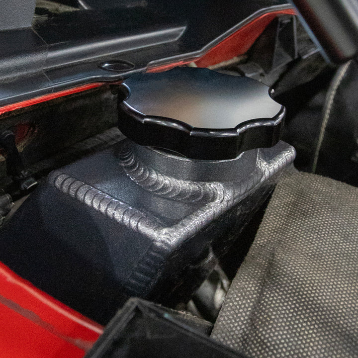 Wehrli 10-12 Cummins 6.7L OEM Placement Coolant Tank - Fine Texture Black