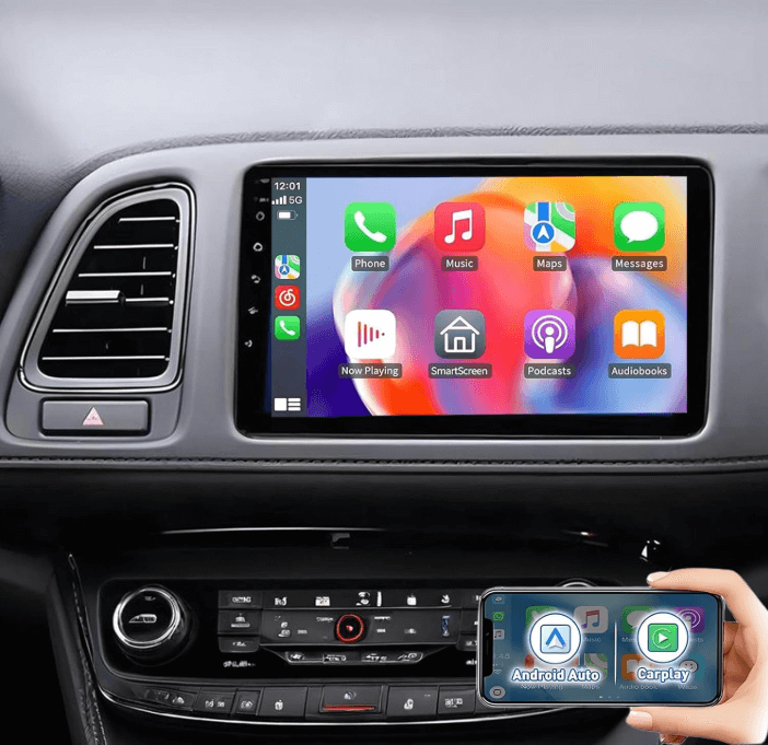 AuCar Tesla Android Car Radio GPS Navigation For Honda HRV 2015-2022 Car Multimedia Stereo Player Car Video