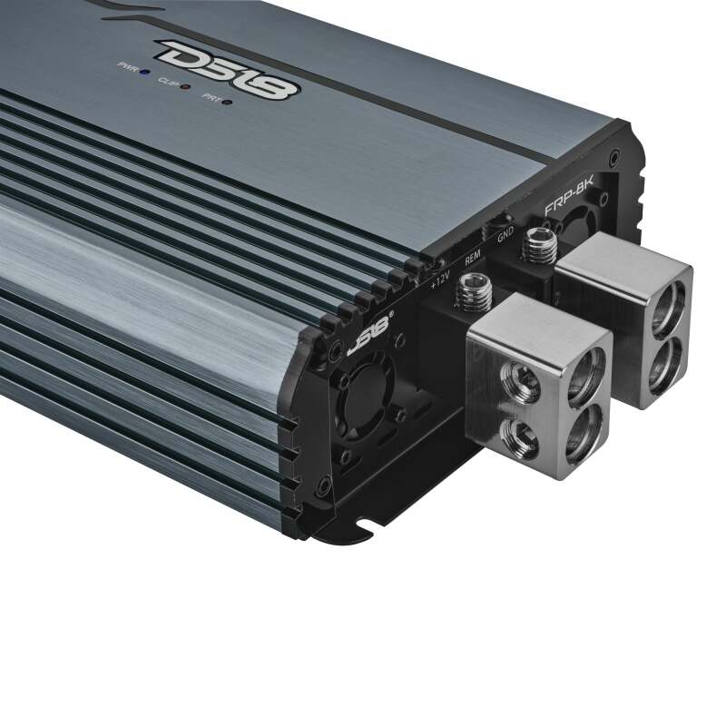 DS18 1-Channel Class D Full-Range Monoblock 8000 Watts RMS at1 ohm DPIV1/0 Terminals Incl Titanium